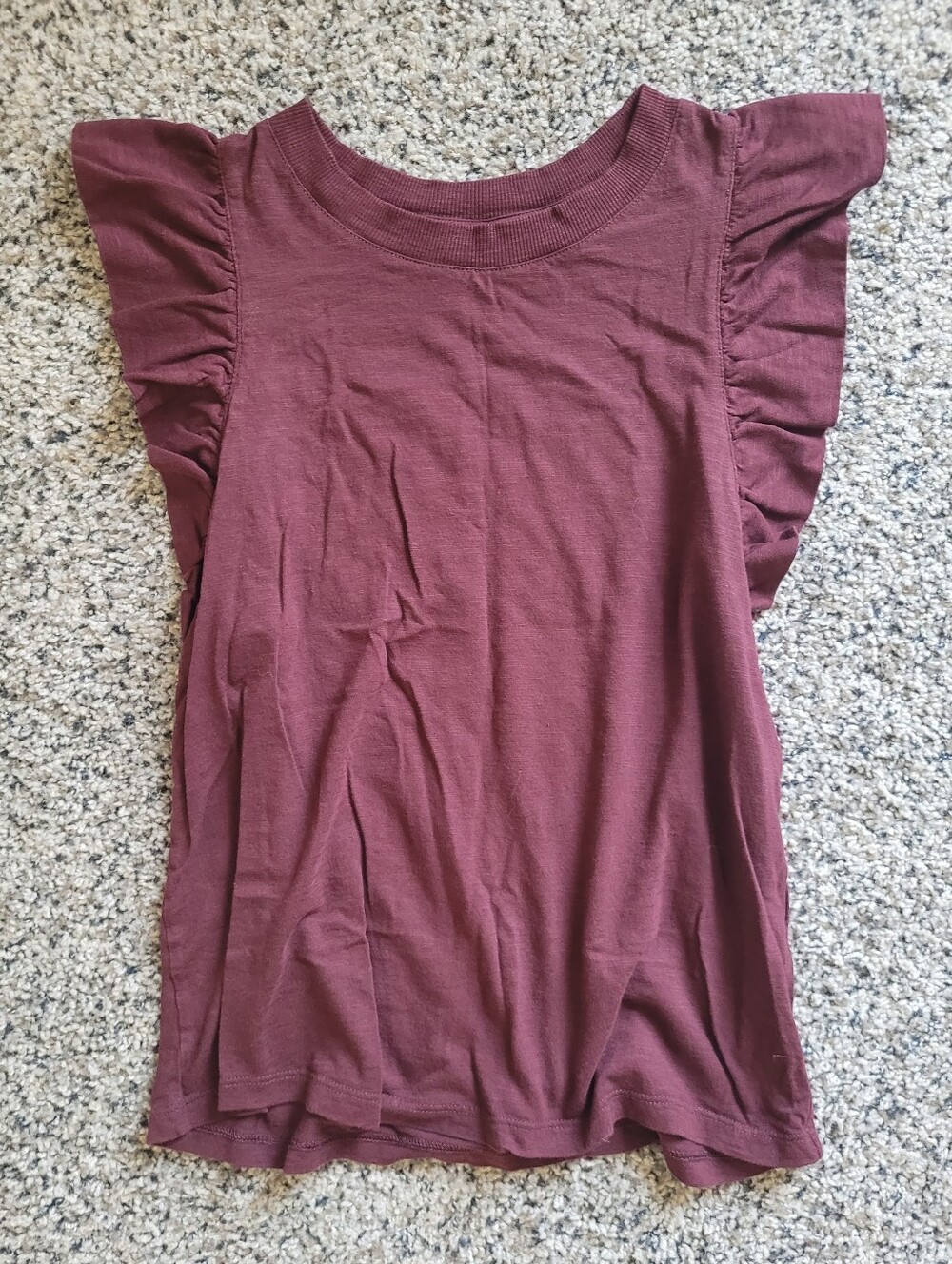 Banana Republic Sleeveless Ruffle Malibu Tee